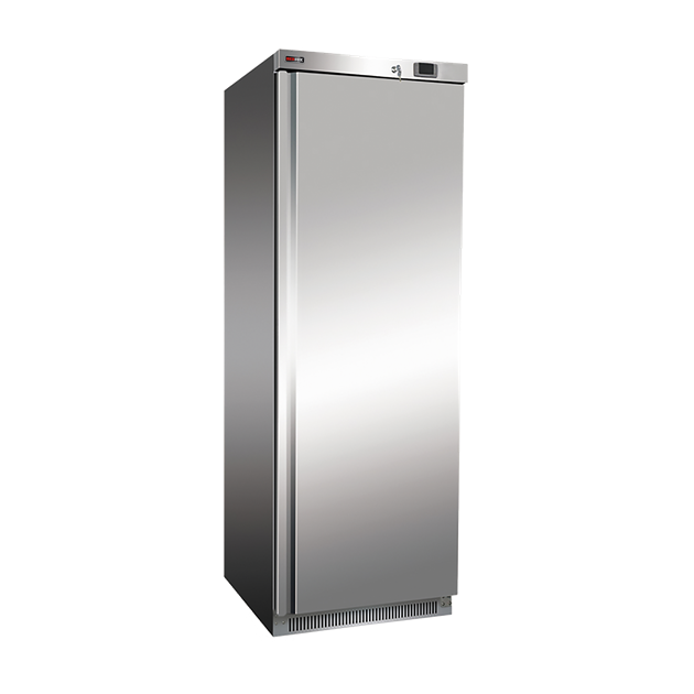 Kylskåp 400 l 4x hylla, rostfritt stål | REDFOX - DR 400 S