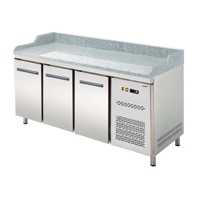 Kylbänk GN 1/1 pizza 2x lucka, 7x låda | REDFOX - RTP 3D-2D7ZN