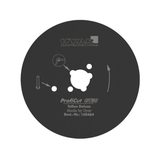 UYAR slät kniv 80mm med PTFE behandling