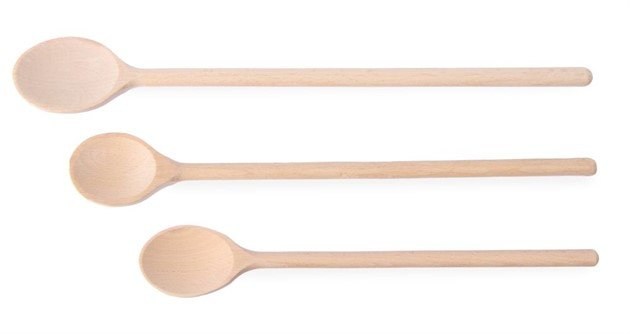 Träskedar - set om 3, olika storlekar, HENDI, 3 st., (L)475 mm