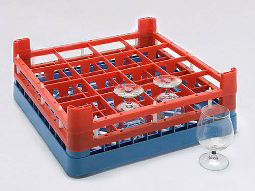 Diskkorg med fackindelad ram