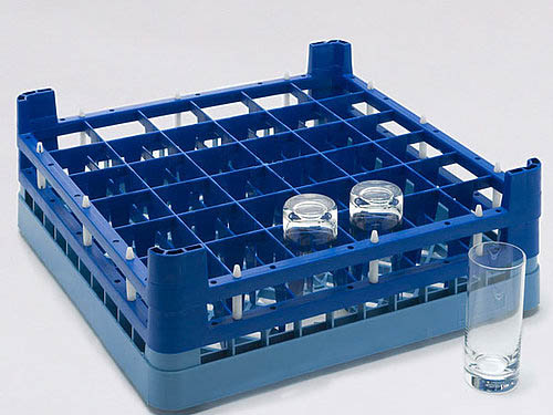 Diskkorg med fackindelad ram