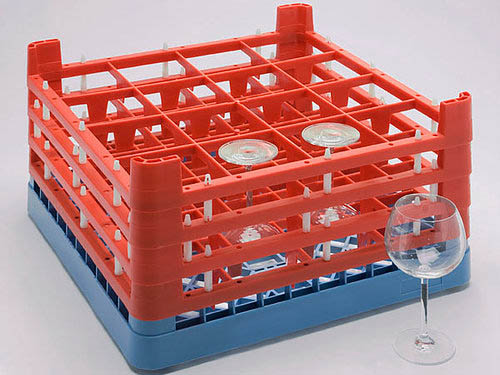 Diskkorg med fackindelad ram