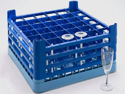 Diskkorg med fackindelad ram