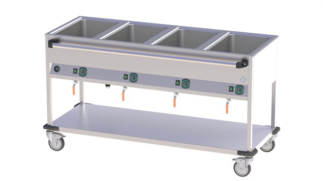 RM Gastro REDFOX Snack vattenbad 4xGN1/1 -200mm BMPD-4120