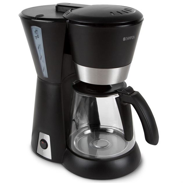 Kaffebryggare 12 koppar Svart