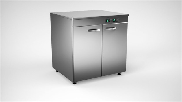 Värmeskåp 800mm, 2 dörrar